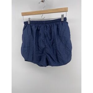 Short Attitude Blue Nylon Athletic Casual Shorts Size M